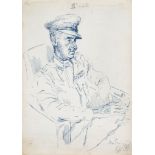 Beaton (Cecil) - Seated portrait of General Adrian Carton de Wiart, V.C., C.B., C.M.G., D.S.O.,