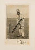 Grace (W.G.) - Cricket,  one of 662 copies signed by the author,     frontispiece, illustrations,