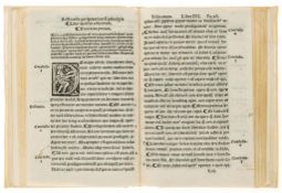 Aristotle. - Decem Libri Ethicorum seu Moralium,  Gothic type, woodcut decorative initials, a few