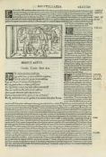 Plautus (Titus Maccius) - Comoediae Viginti,  title in red and black with woodcut device, woodcut