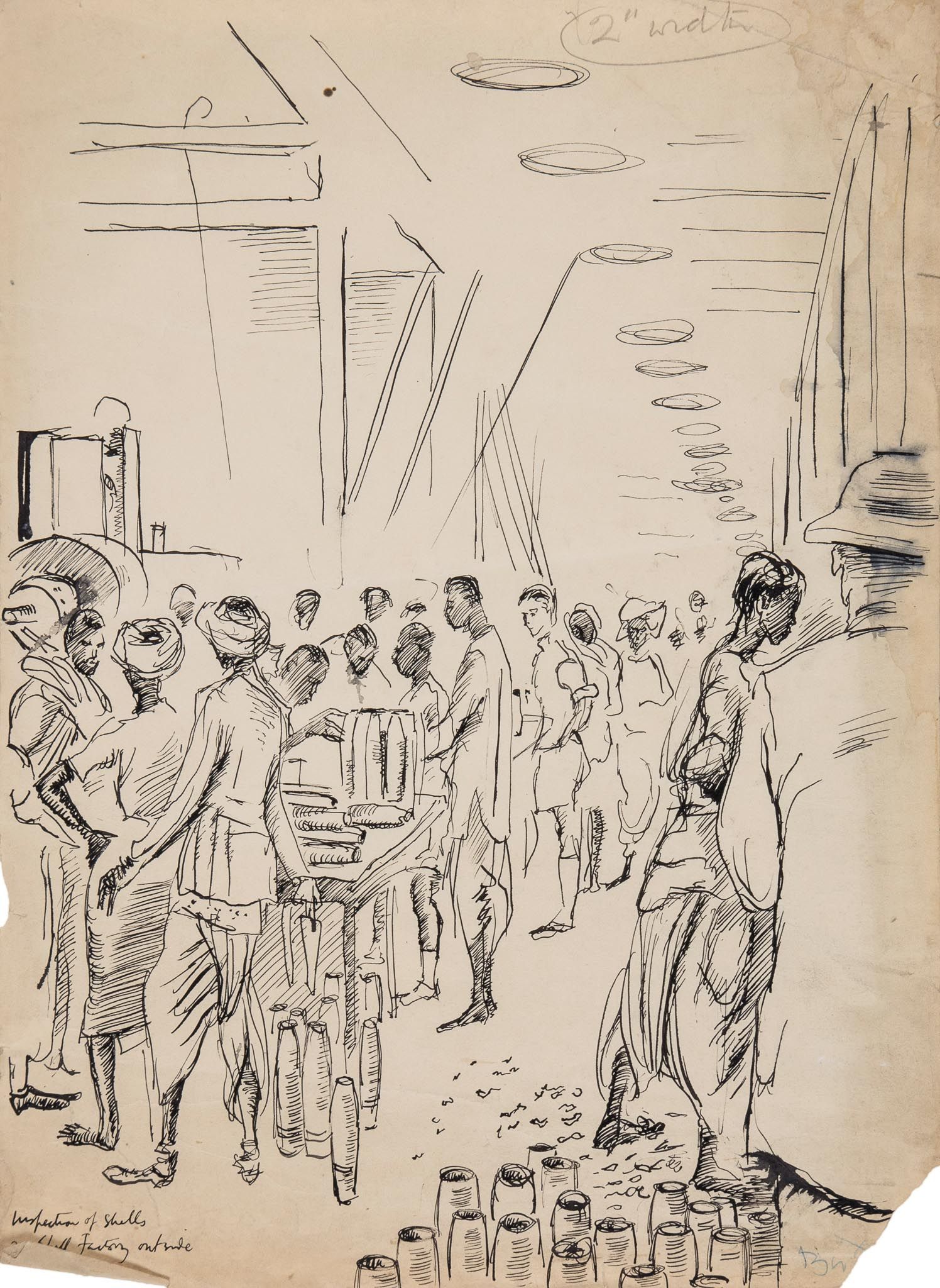 Beaton (Cecil) - A group of wartime figure studies in Burma and India, an interior scene of - Image 3 of 4