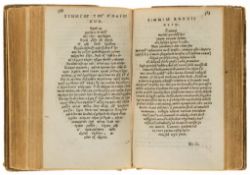 Theocritus. - Theocriti aliorumque poetarum idyllia,  title with woodcut printer's device, woodcut