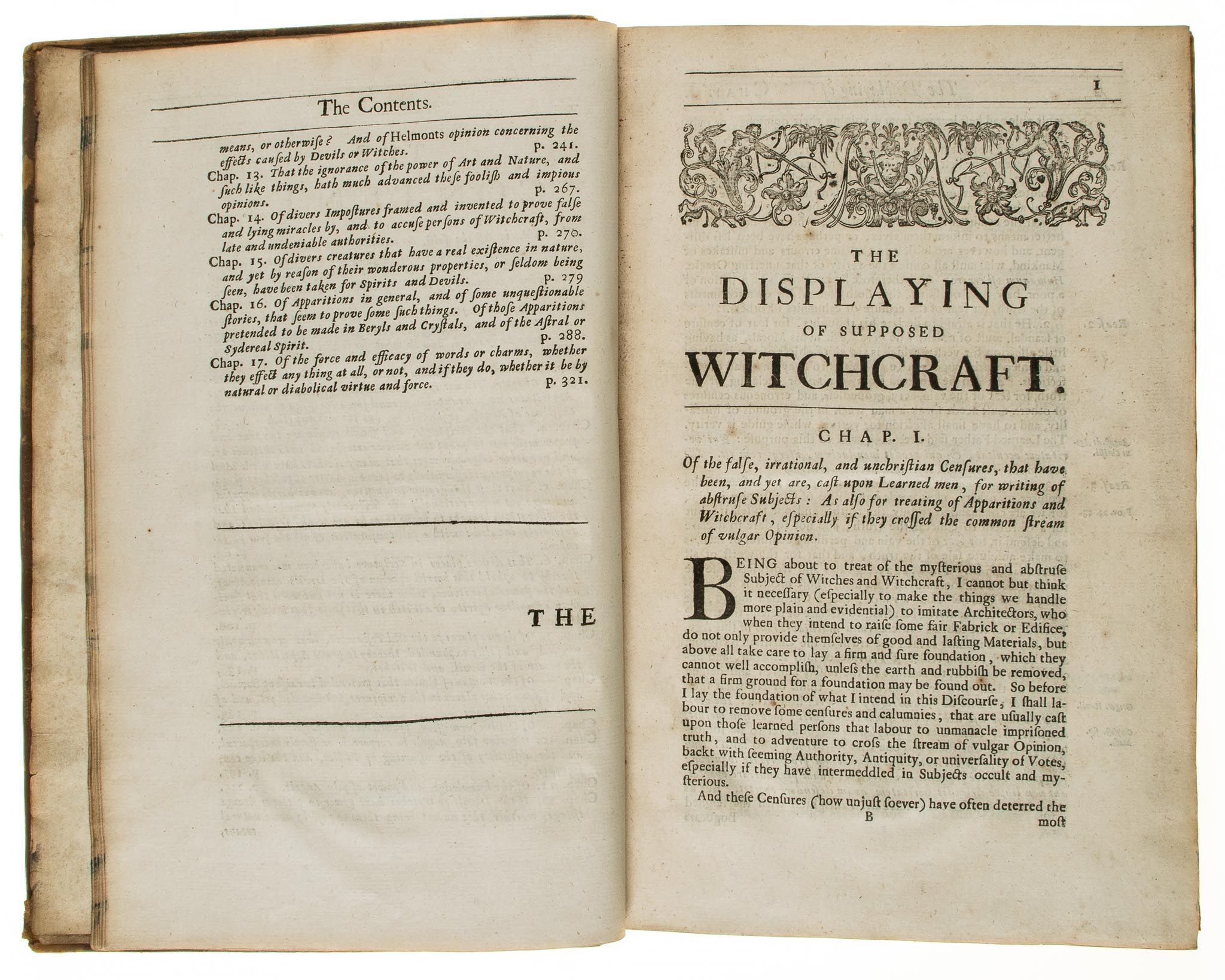 Webster (John) - The Displaying of Supposed Witchcraft,  first edition  ,   imprimatur leaf,