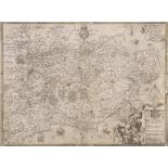 England.- Saxton (Christopher) - Cantii, Southsexiae, Surriae et Middelsexiae Comitat., first