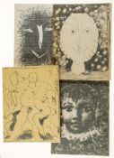 Mourlot (Fernand) - Picasso Lithographe, 4 vol.,   8 original lithographs (one colour) including the