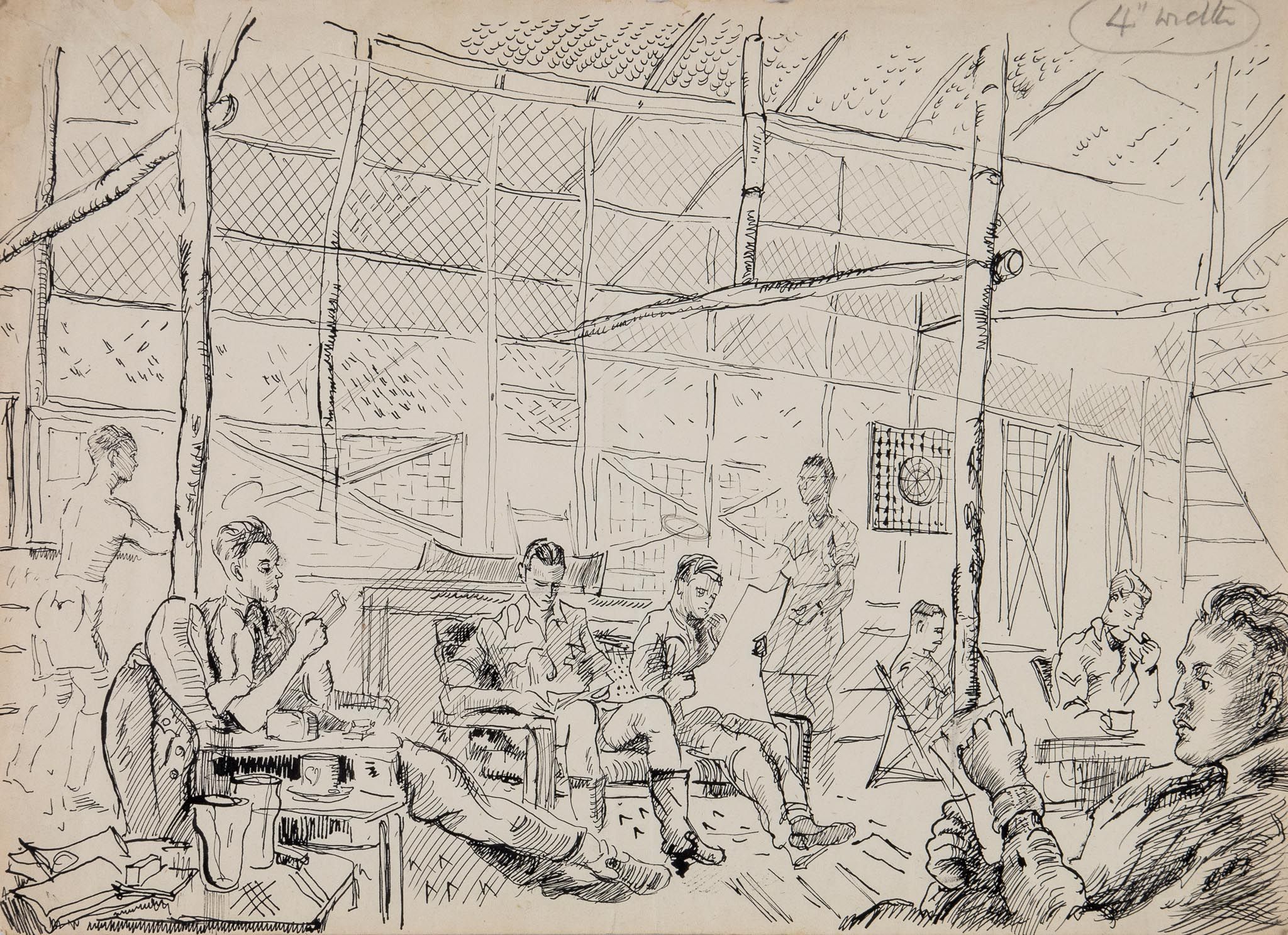 Beaton (Cecil) - A group of wartime figure studies in Burma and India, an interior scene of - Image 2 of 4