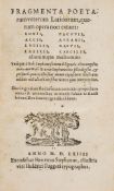 editors ) Fragmenta poetarum veterum Latinorum , woodcut printer  editors  )   Fragmenta poetarum