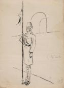 Beaton (Cecil) - A group of wartime figure studies in Burma and India, an interior scene of