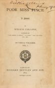 Collins (Wilkie) - Poor Miss Finch, 3 vol.,   first edition, signed and dated by the author     on