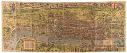 London.- [Agas (Ralph) After.] - Civitas Londinum, a large-scale close facsimile after the