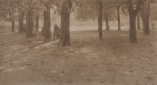 Heinrich Kühn (1866-1944) - Hofgarten, 1910 Platinum print,  16.2 x 29.4cm (6 3/8 x 11 5/8in)