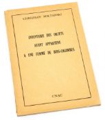 Christian Boltanski (b.1944) - Inventaire des Objets ayant Appartenu a une Femme de Bois-Colombes,