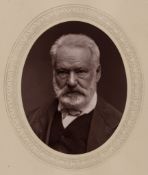 Etienne Carjat (1828-1906) - Victor Hugo, 1877 Woodburytype, flush mounted on card mount from