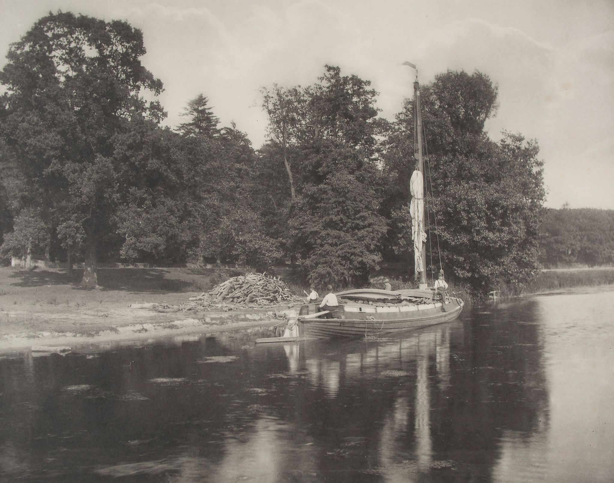 Peter Henry Emerson (1856-1936) - River Bure at Coltishall, from Life and Landscape on the Norfolk