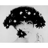 William Klein (b.1928) - Barbara with a Black Flower Snack, Paris, 1956 Gelatin silver print,