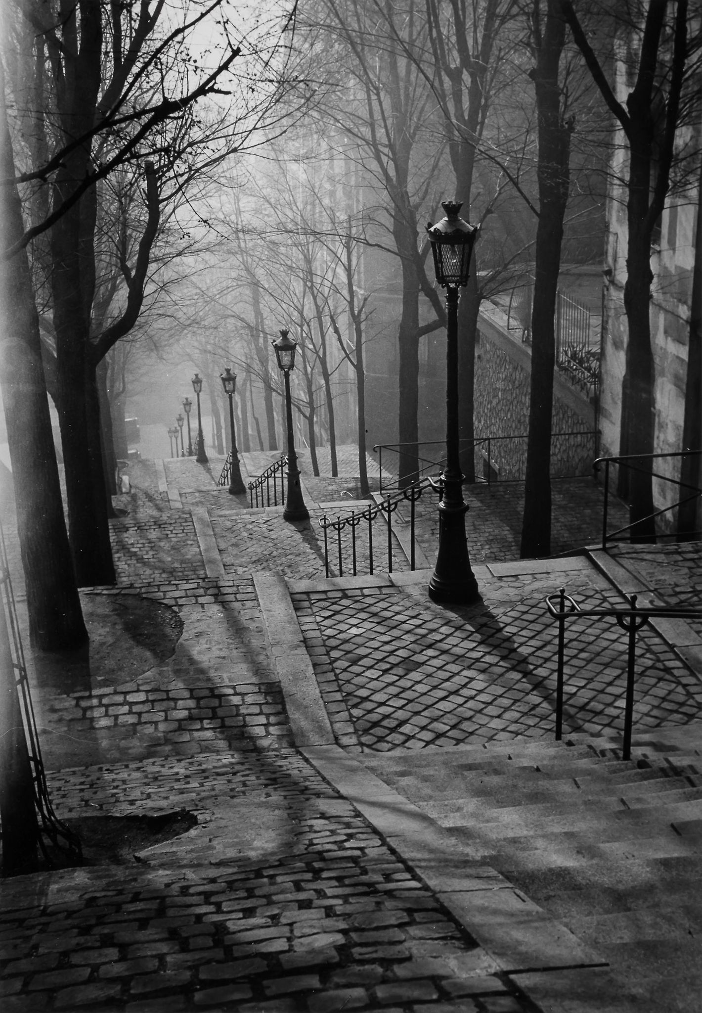 Brassaï (1899 - 1984) -  Les Escaliers de Montmartre, 1936 Gelatin silver print, printed later on