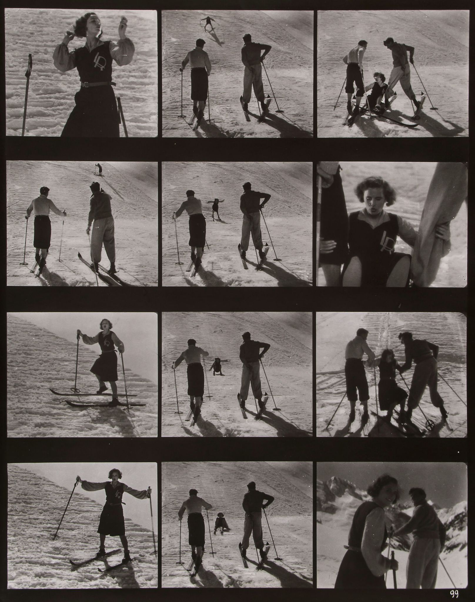 Photographer unknown - Leni Riefenstahl, From the Arnold Fanck movie Der weiße Rausch, 1931