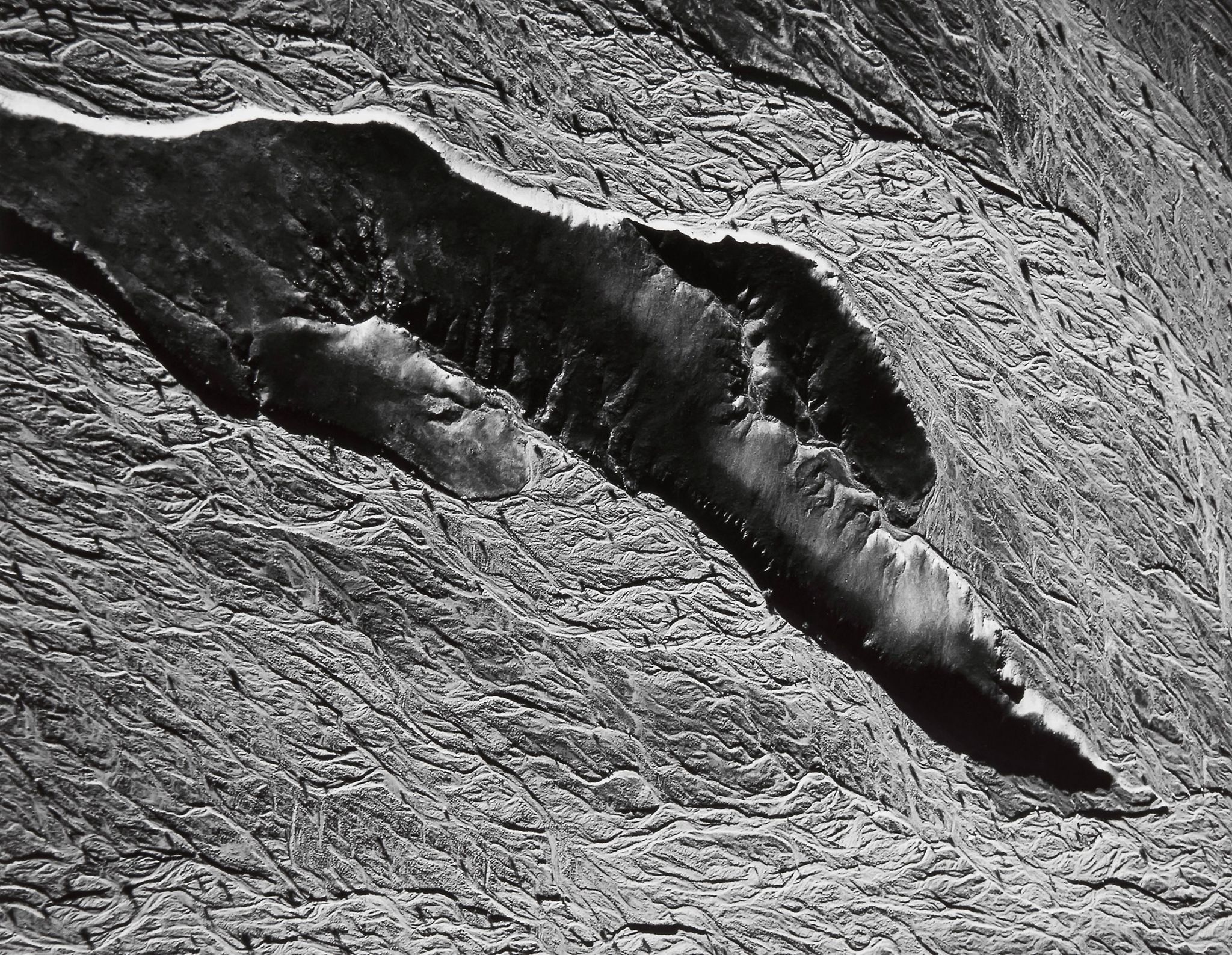 William A. Garnett (1916-2006) - Hill Projecting Through Alluvial Fan, Death Valley, California,