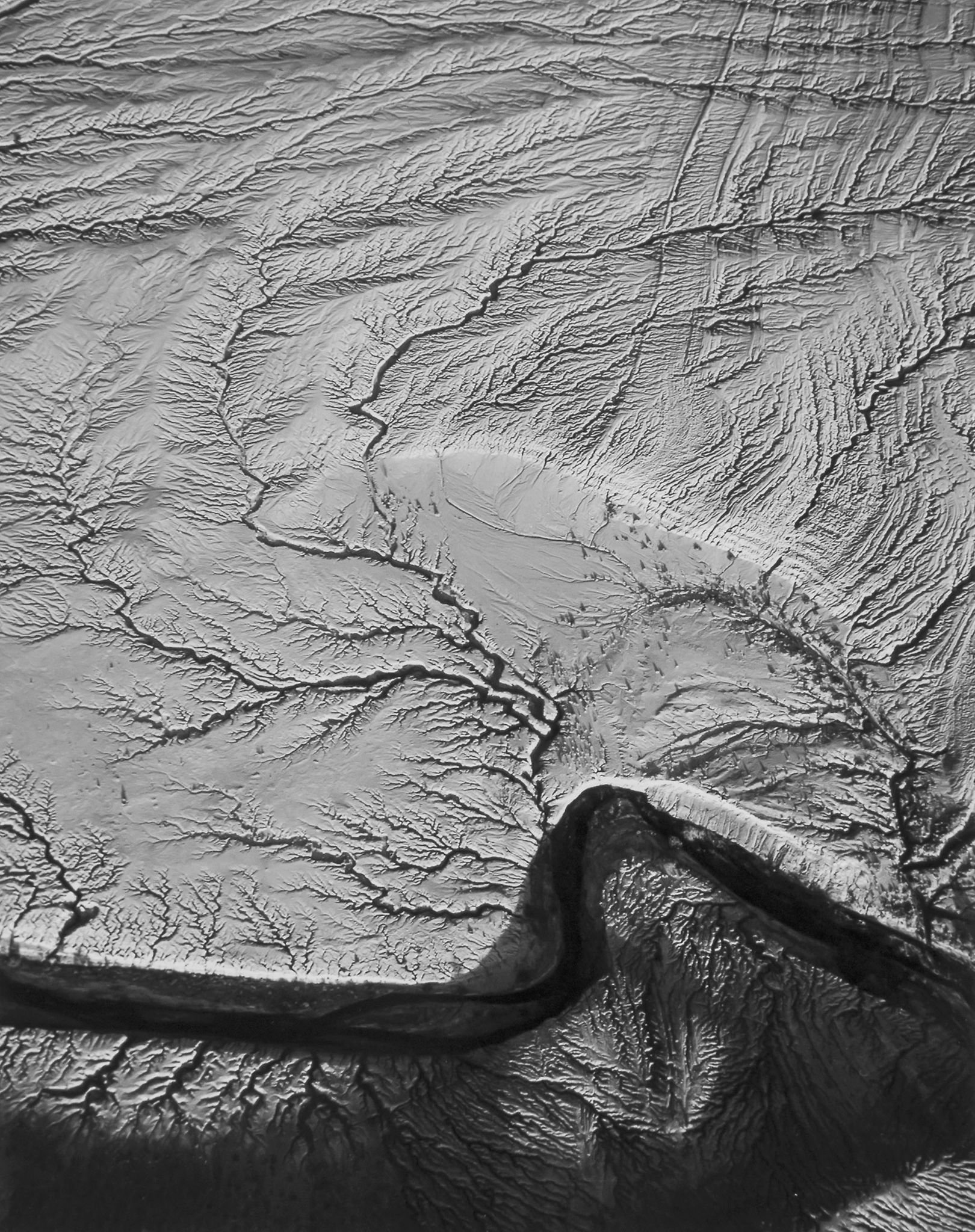 William A. Garnett (1916-2006) - Erosion - Salton Sea Area, California, ca.1954 Gelatin silver