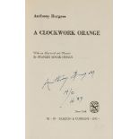 Burgess (Anthony) - A Clockwork Orange, first edition, first issue , bookplate removed from front