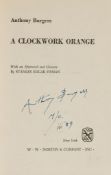 Burgess (Anthony) - A Clockwork Orange, first edition, first issue , bookplate removed from front