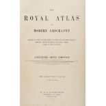 Atlases.- Johnston (A.K.) - The Royal Atlas, 50 double-page maps, original half morocco, covers worn