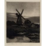 Hirst (Norman) - Earnley Mill, near Chichester, Sussex, mezzotint, 255 x 200mm., signed in pencil