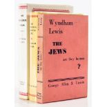 Lewis (Wyndham) - The Jews, are they Human?, dust-jacket, spine lightly faded, near-fine