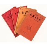 The Exile, 4 vol., first edition, original wrappers (Ezra, editor ) The Exile, 4 vol., first edition