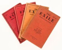 The Exile, 4 vol., first edition, original wrappers (Ezra, editor ) The Exile, 4 vol., first edition