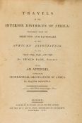 Park (Mungo) - Travels in the Interior Districts of Africa, first edition , half-title, list of