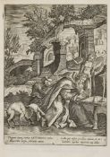 Cavacio (Jacobo) - Illustrium Anachoretarum Elogia, sive Religiosi Viri Musaeum,  engraved title and