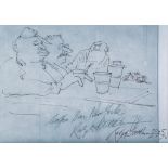 Steadman (Ralph) - Collection of cartoons, 3   original images drawn by   Steadman   while in New