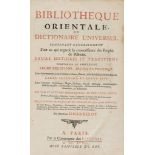 Herbelot de Molainville  (Barthélémy d') - Bibliotheque Orientale , ou Dictionaire Universel,