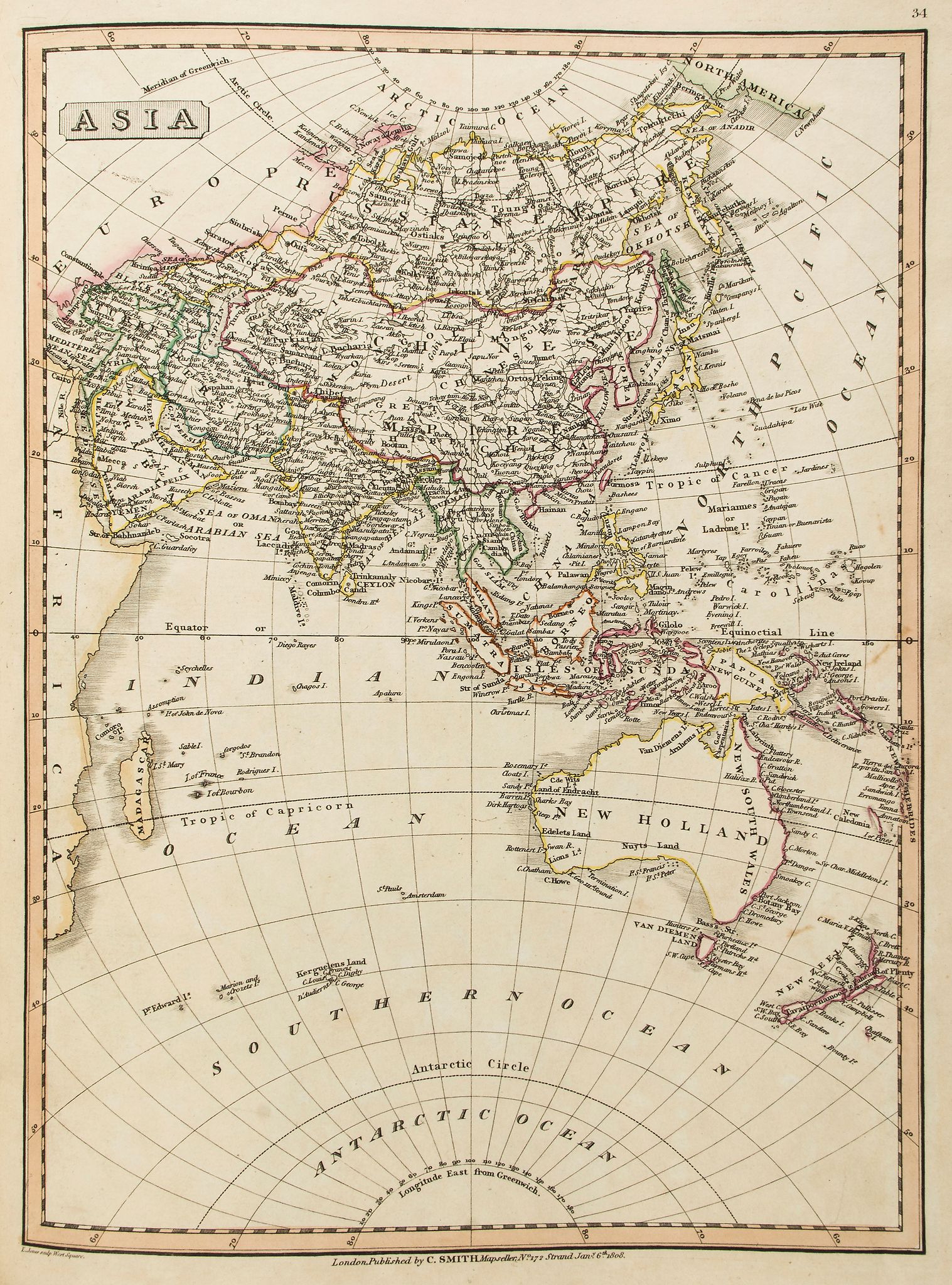 Atlases.- Smith (Charles) - Smith's New General Atlas, title and 46 maps, including 2 double-page
