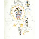 Vacher (Sydney) - Sketchbook of designs and ornament,  numerous original pencil drawings and