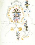 Vacher (Sydney) - Sketchbook of designs and ornament,  numerous original pencil drawings and