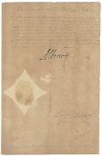 [Licence to Sergeant Mateo Feraçe to travel to Italy on private business], D.s  ( Archduke of