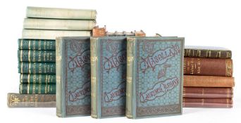 Oliphant (Laurence) - Masollam, 3 vol.,   spines a little browned,   1886 § Yonge (Charlotte M.)