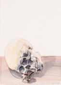 ** Ricky Swallow (b. 1974) - Skull/Pipe, 2004 watercolour on paper, titled in pencil at lower