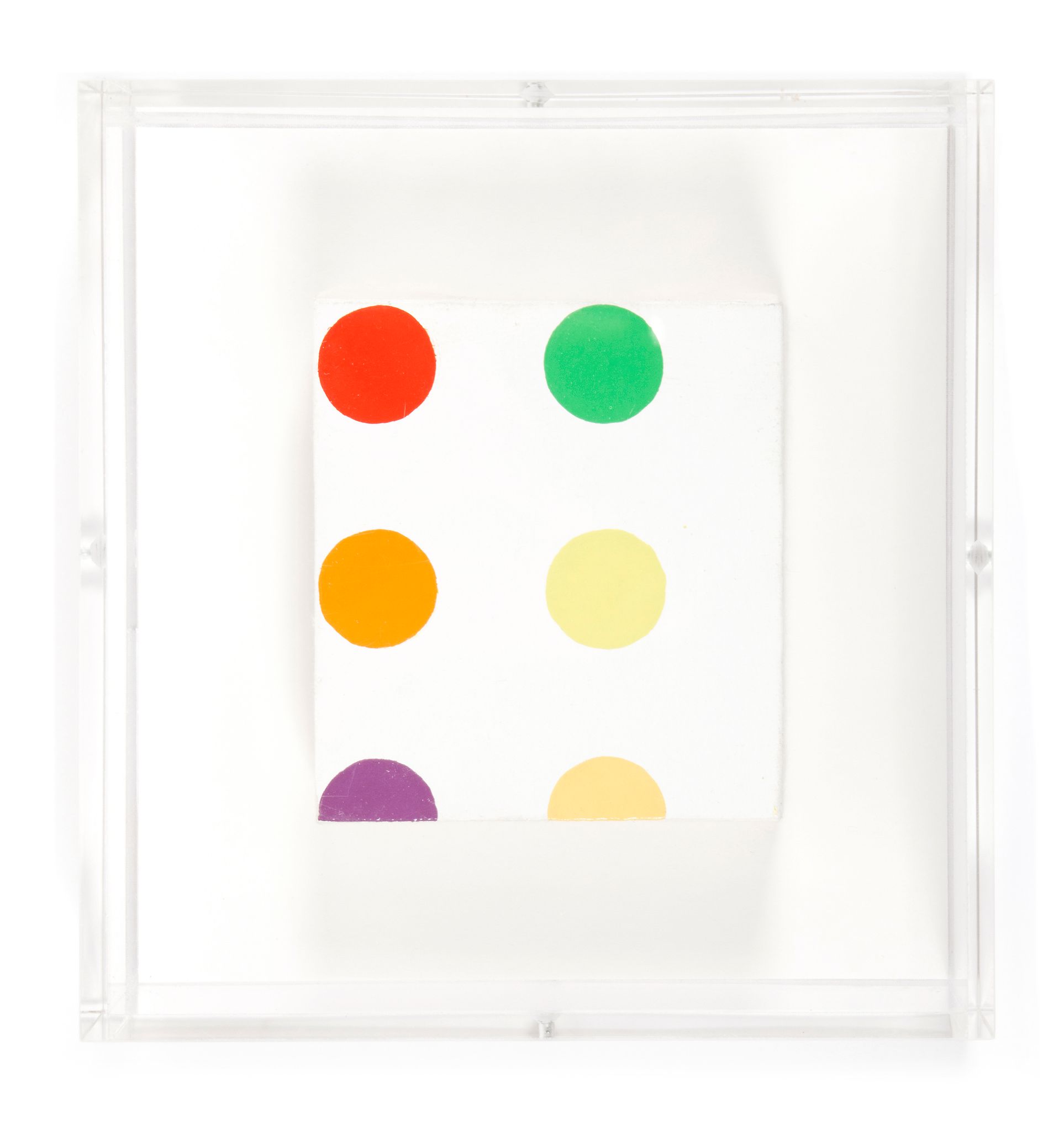 Damien Hirst (b. 1966) - Bromoacetyl Chloride, 1996 household gloss on canvas, titled in ball