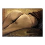 ** Gillian Carnegie (b. 1971) - BUM, 2002 oil on board, signed and dated on the reverse 9 x 13