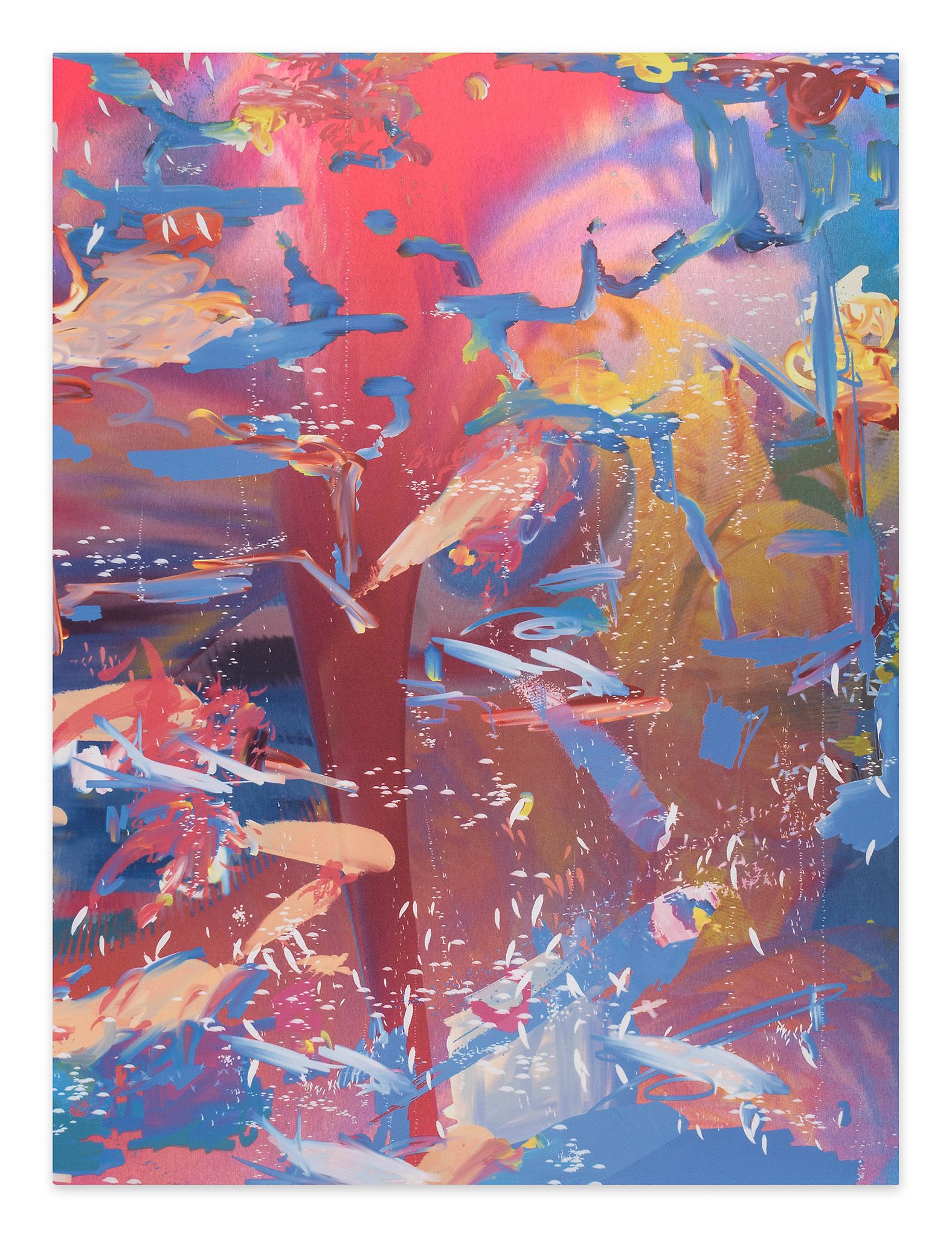 ** Petra Cortright (b. 1986) - Frigidity Cure Randy Pills, 2014 digital painting on aluminium   64 x