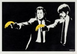 Banksy (b.1974) - Pulp Fiction screenprint in colours, 2004, numbered 308/600, published by Pictures