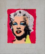 Richard Pettibone (b.1938) - Marilyn on pink Background acrylic and silkscreen on canvas, 1978,