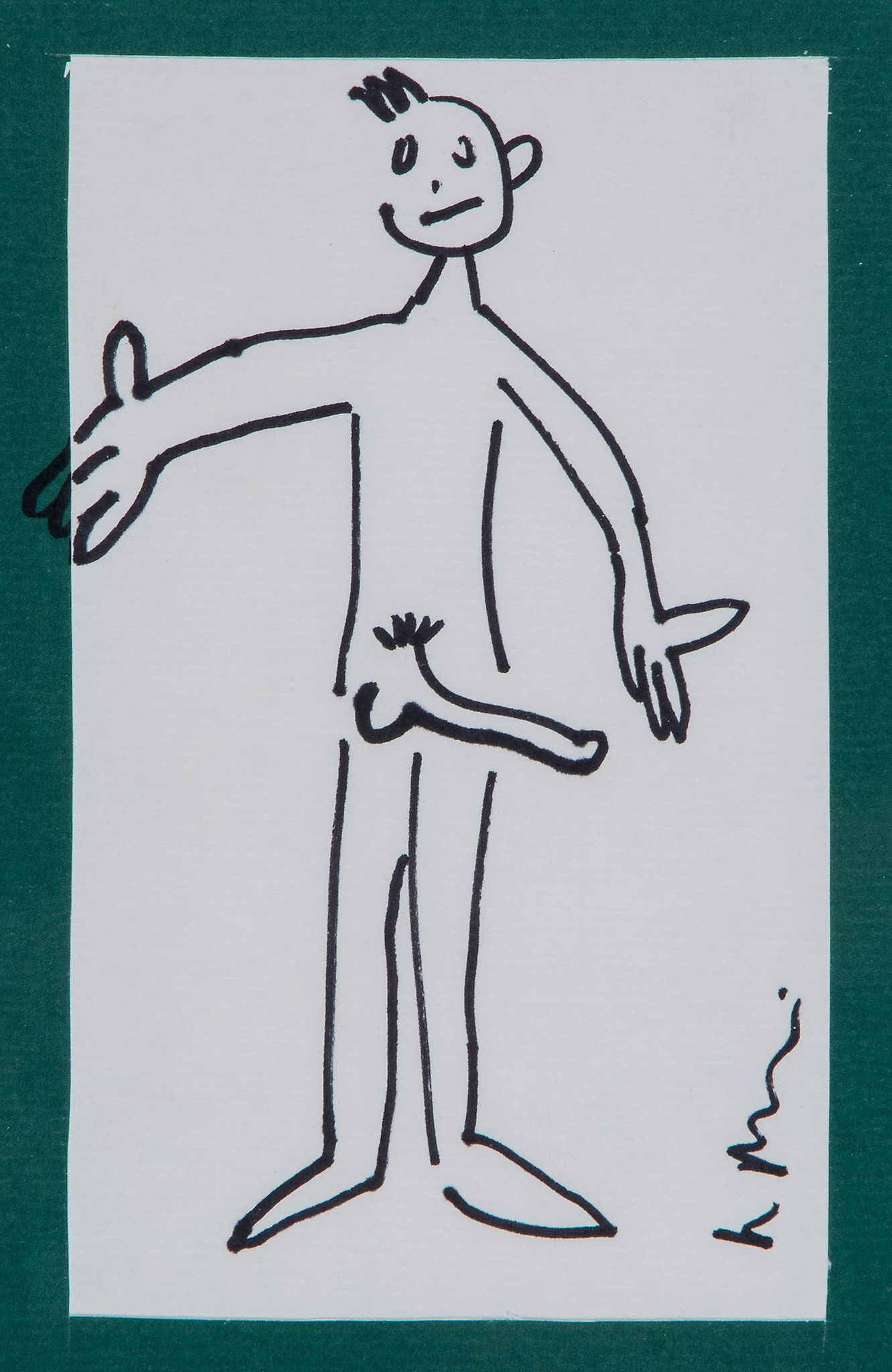 Richard Prince (b.1949) - Potency felt-tip pen on paper, mounted on green card, signed in black