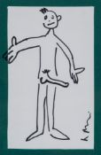 Richard Prince (b.1949) - Potency felt-tip pen on paper, mounted on green card, signed in black