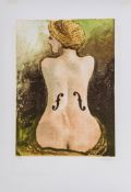 Man Ray (1890-1976) - Le Violon d'lngres lithograph printed in colours, 1969, signed in pencil,