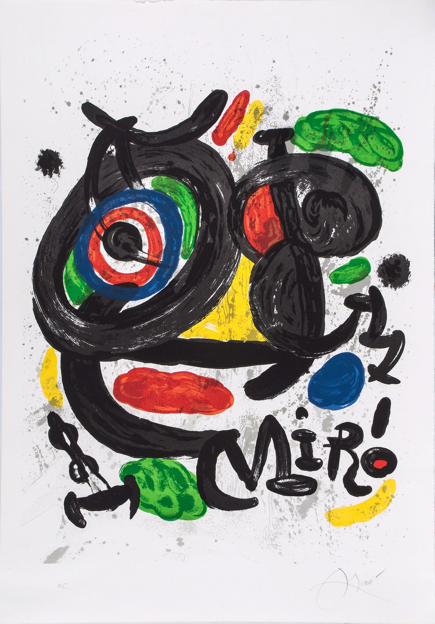 Joan Miró (1893-1983) - Exposition Sculptures Galerie Maeght (M.668) lithograph printed in