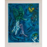 Marc Chagall (1887-1985)(after by Charles Sorlier) - La Lutte de Jacob et de l'Ange, by Charles